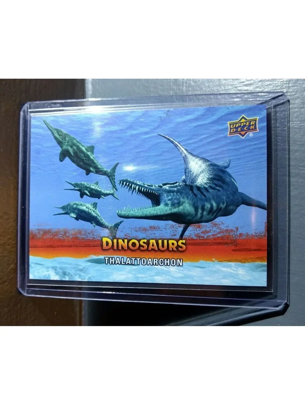 2015 Upper Deck Dinosaurs Thalattoarchon Extinction Red Parallel #116 Card